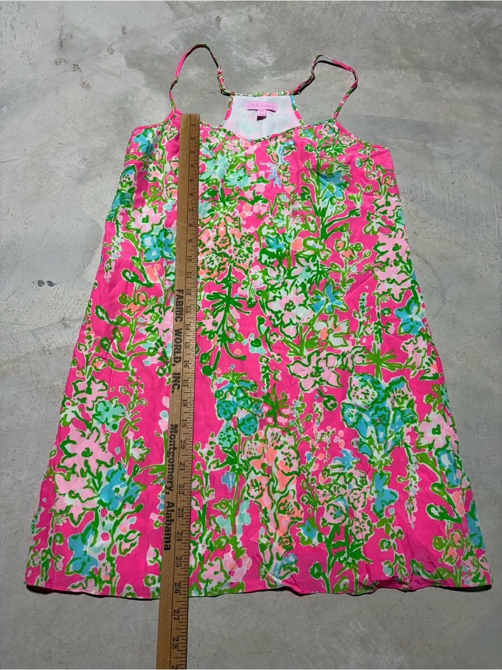 Lilly Pulitzer dusk silk Bright Pink Floral Slip Dress XS - Picture 2 of 7